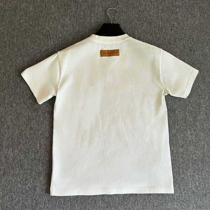 Louis Vuitton Louis Vuitton White Cotton Men's T-shirt 0089 Size US S / EU 44-46 / 1 - 4 Thumbnail