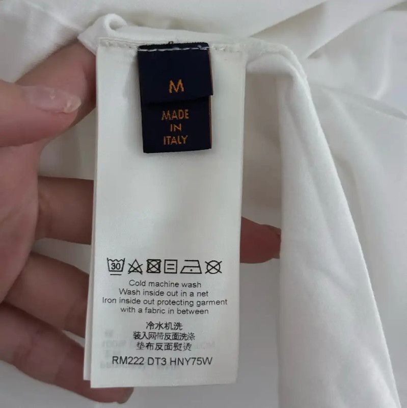 Louis Vuitton Louis Vuitton Men's White Cotton T-Shirt 0089 Size US M / EU 48-50 / 2 - 4 Thumbnail