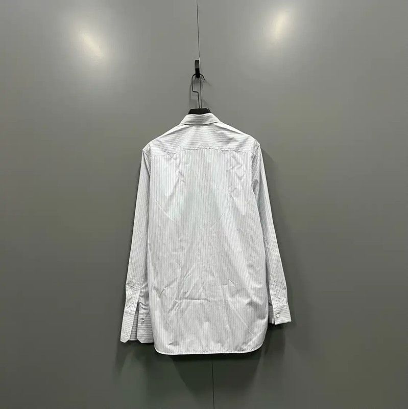 Louis Vuitton Louis Vuitton Gray Striped Long Sleeve Shirt 0089 Size US M / EU 48-50 / 2 - 3 Thumbnail