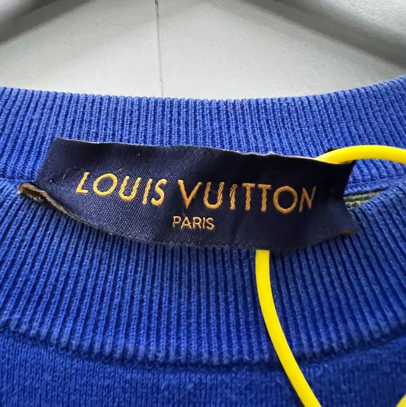Louis Vuitton Louis Vuitton Summer Blue Cotton Men’s T-Shirt 0089 Size US M / EU 48-50 / 2 - 3 Thumbnail
