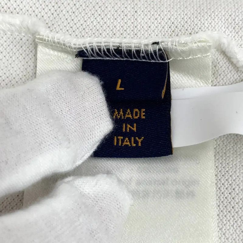 Louis Vuitton Louis Vuitton White Cotton Men's Polo Shirt 0089 Size US L / EU 52-54 / 3 - 6 Thumbnail