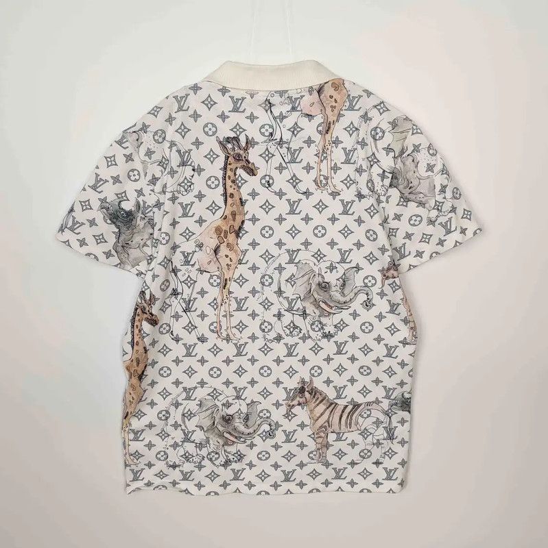 Louis Vuitton Louis Vuitton White Cotton Men's Polo Shirt 0089 Size US S / EU 44-46 / 1 - 2 Thumbnail
