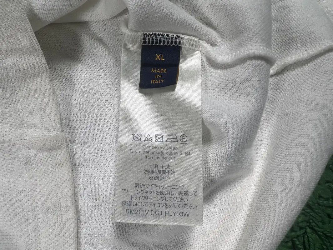 Louis Vuitton Louis Vuitton White XL Men's T-Shirt with Embroidery 0089 Size US XL / EU 56 / 4 - 6 Thumbnail