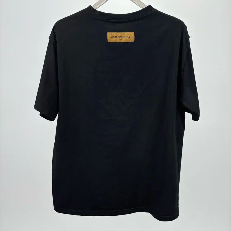 Louis Vuitton Louis Vuitton Black XXL Men's T-Shirt 0089 Size US XXL / EU 58 / 5 - 2 Thumbnail