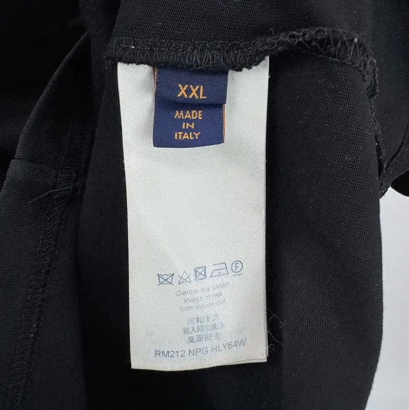 Louis Vuitton Louis Vuitton Black XXL Men's T-Shirt 0089 Size US XXL / EU 58 / 5 - 5 Thumbnail