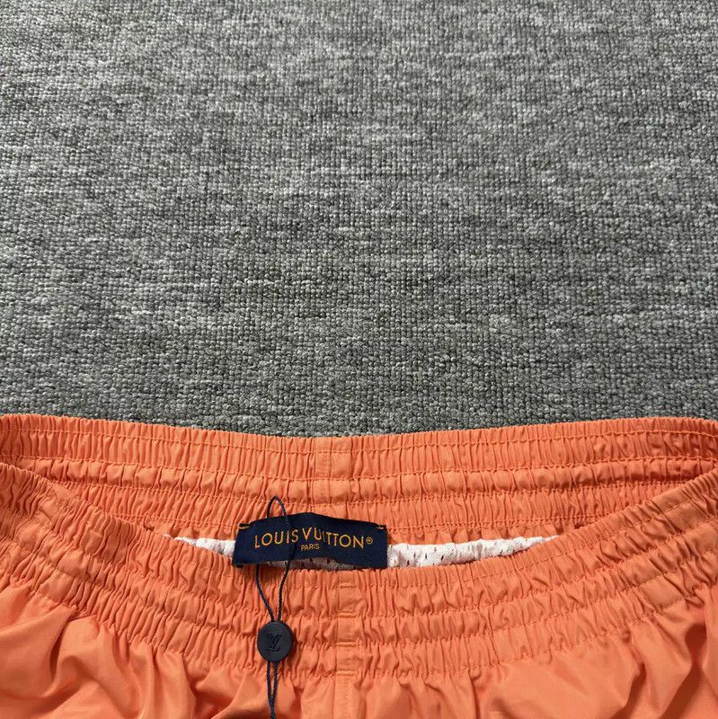 Louis Vuitton Louis Vuitton Men's XL Orange Cotton Shorts 0089 Size US 34 / EU 50 - 3 Thumbnail