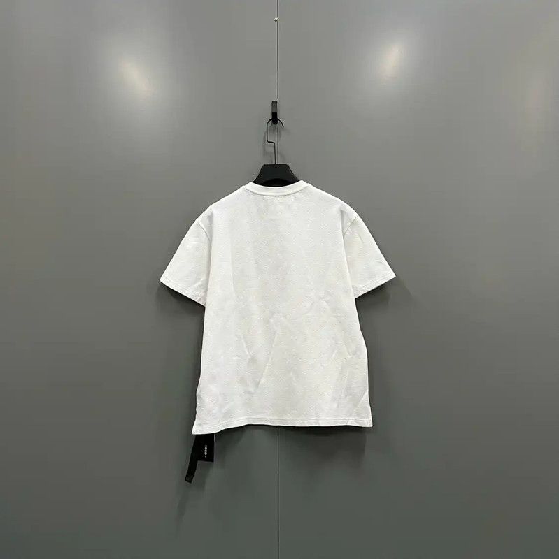 Louis Vuitton Louis Vuitton White Cotton Logo Short Sleeve T-Shirt 0089 Size US L / EU 52-54 / 3 - 4 Thumbnail