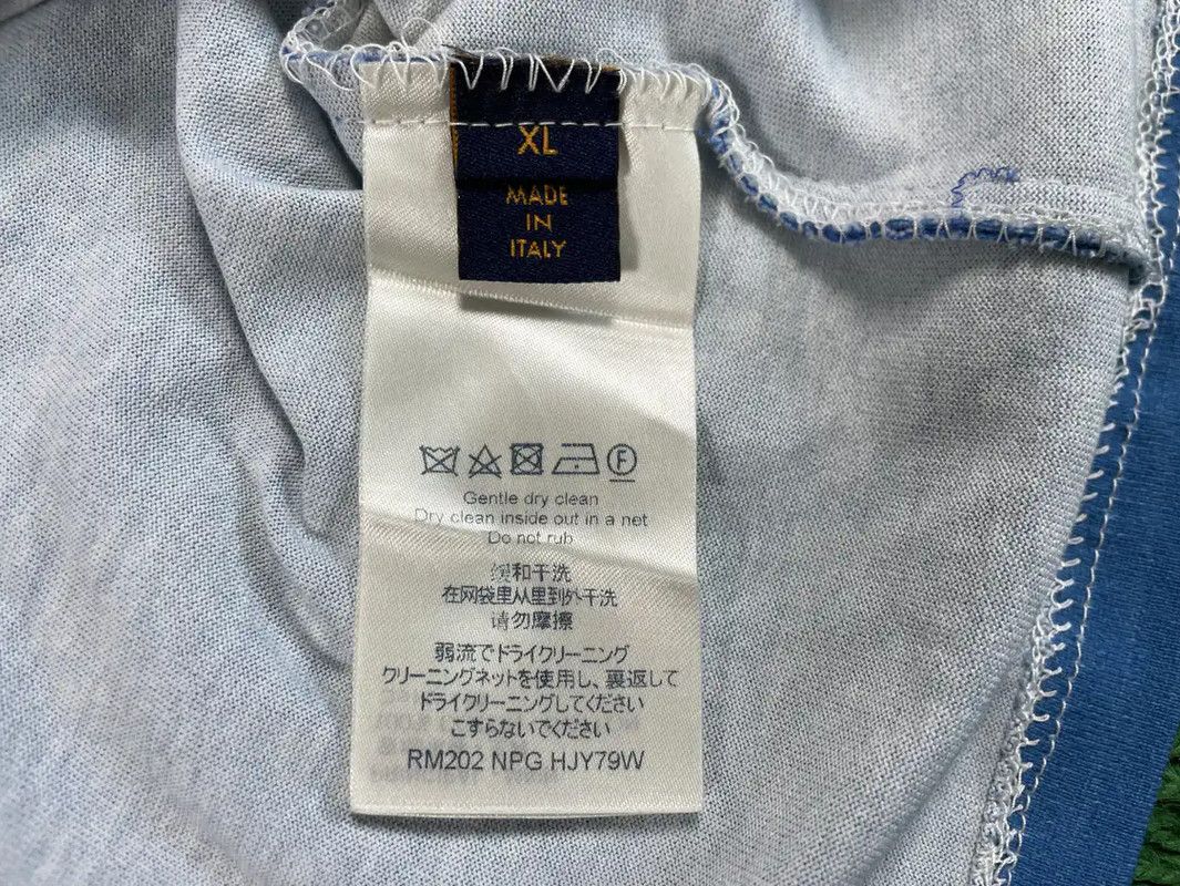 Louis Vuitton Louis Vuitton Men's Blue XL T-Shirt 0089 Size US XL / EU 56 / 4 - 4 Thumbnail