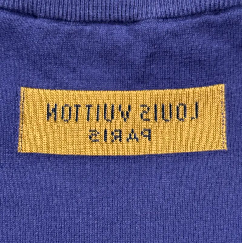 Louis Vuitton Louis Vuitton Blue Cotton Men's T-Shirt 0089 Size US M / EU 48-50 / 2 - 8 Thumbnail