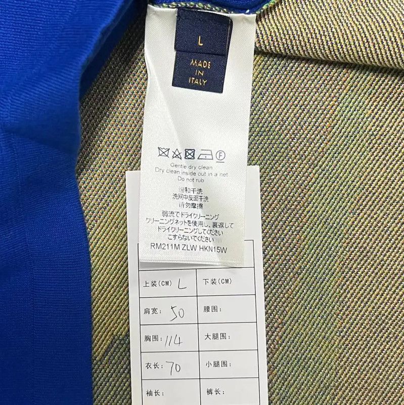 Louis Vuitton Louis Vuitton Blue Cotton Logo T-Shirt 0089 Size US L / EU 52-54 / 3 - 4 Thumbnail