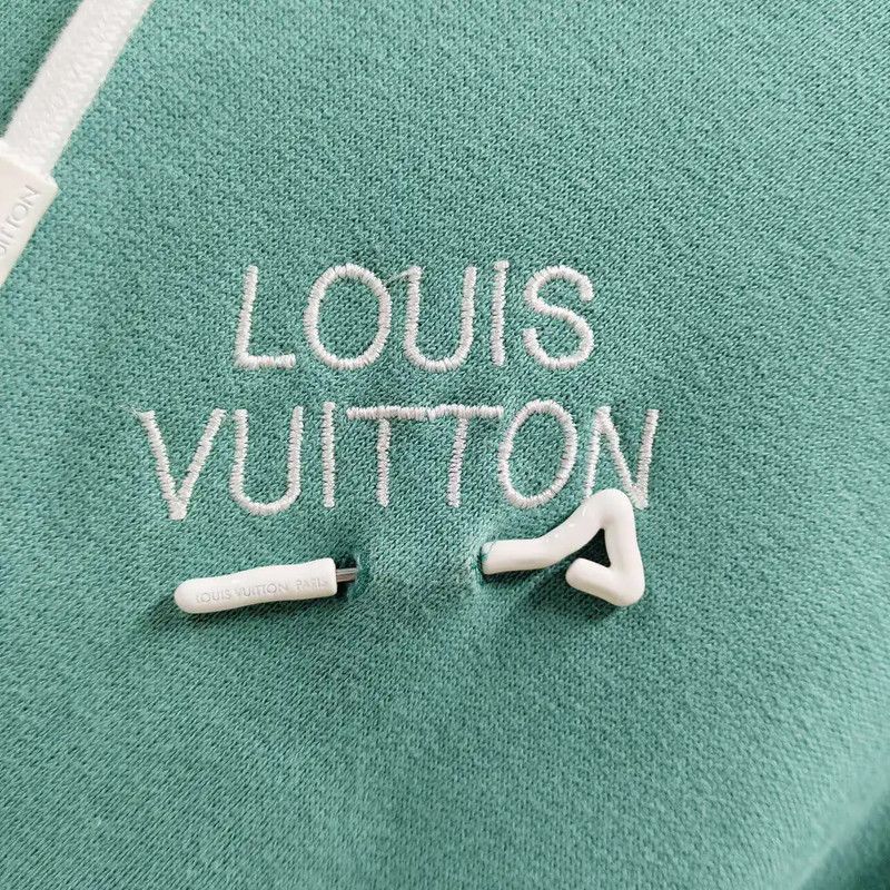 Louis Vuitton Louis Vuitton Men's XXL Green Hoodie 0089 Size US XXL / EU 58 / 5 - 5 Thumbnail