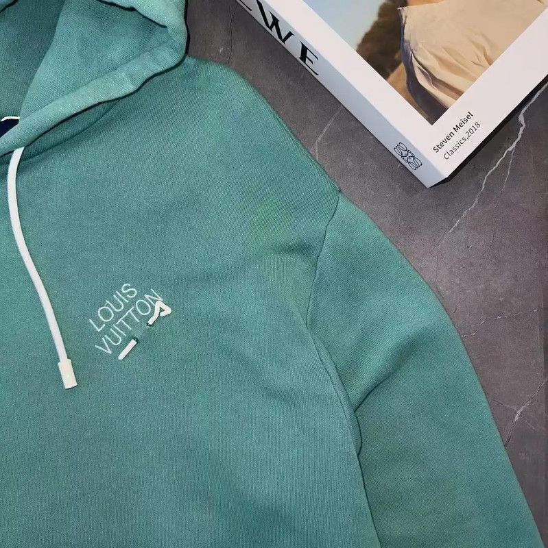Louis Vuitton Louis Vuitton Men's XXL Green Hoodie 0089 Size US XXL / EU 58 / 5 - 3 Thumbnail