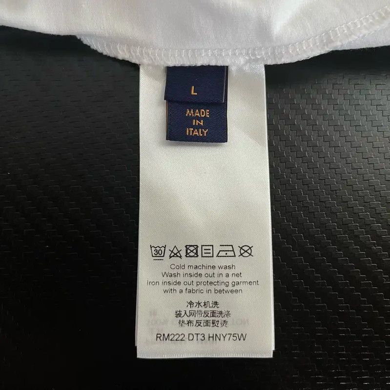 Louis Vuitton Louis Vuitton White Cotton Men's T-Shirt 0089 Size US L / EU 52-54 / 3 - 5 Thumbnail