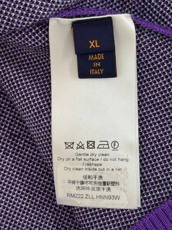 Louis Vuitton Louis Vuitton Purple Men's Knit Sweater 0089 Size US XL / EU 56 / 4 - 4 Thumbnail