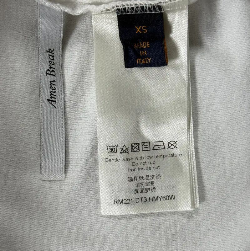 Louis Vuitton Louis Vuitton White Cotton Men's T-Shirt XS 0089 Size US XS / EU 42 / 0 - 4 Thumbnail