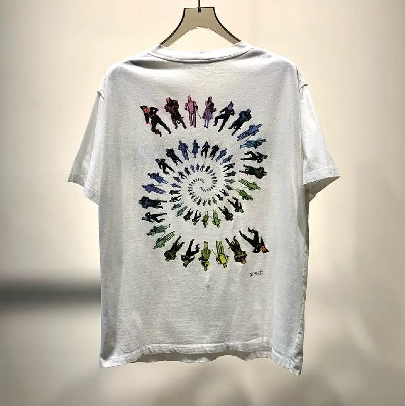 Louis Vuitton Louis Vuitton Men's XL White Cotton T-Shirt 0089 Size US XL / EU 56 / 4 - 2 Thumbnail