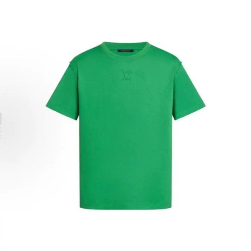 Louis Vuitton Louis Vuitton Men's Green Cotton T-Shirt 0089 Size US XL / EU 56 / 4 - 5 Thumbnail