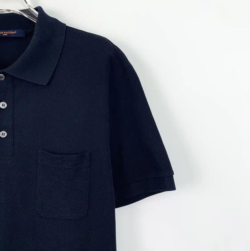 Louis Vuitton Louis Vuitton Black Cotton Men's Polo Shirt 0089 Size US S / EU 44-46 / 1 - 3 Thumbnail