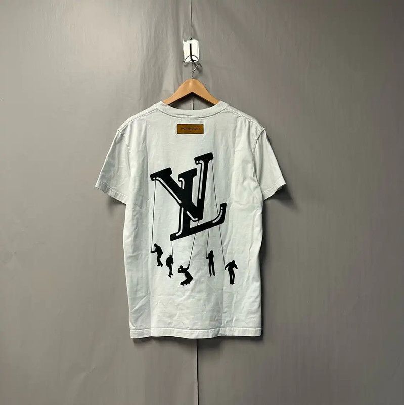 Louis Vuitton Louis Vuitton White XL Men's T-Shirt 0089 Size US XL / EU 56 / 4 - 2 Thumbnail