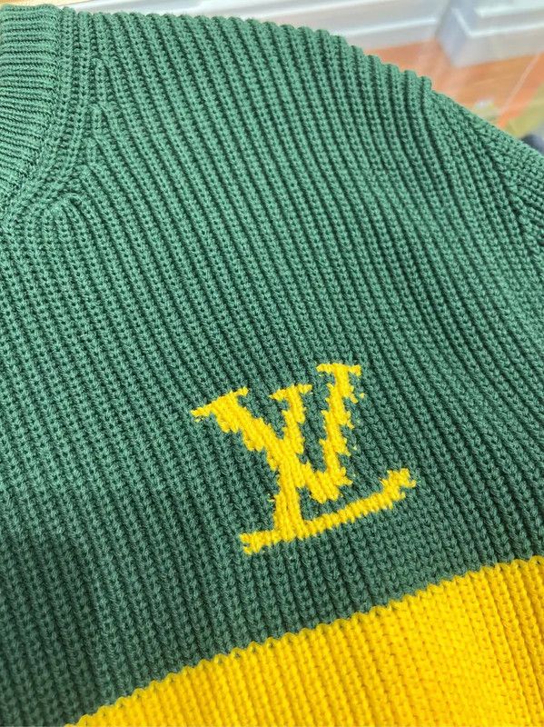 Louis Vuitton Louis Vuitton Men's Color Block Knit Sweater 0089 Size US XL / EU 56 / 4 - 3 Thumbnail