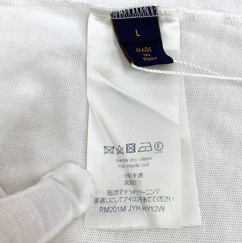 Louis Vuitton Louis Vuitton White Cotton T-Shirt for Men 0089 Size US L / EU 52-54 / 3 - 7 Thumbnail