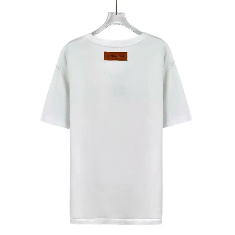 Louis Vuitton Louis Vuitton White Cotton T-Shirt for Men 0089 Size US L / EU 52-54 / 3 - 2 Thumbnail