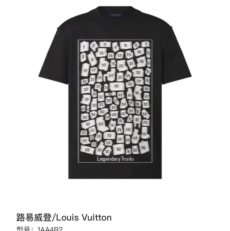 Louis Vuitton Louis Vuitton Black Men's T-Shirt 0089 Size US XS / EU 42 / 0 - 6 Thumbnail
