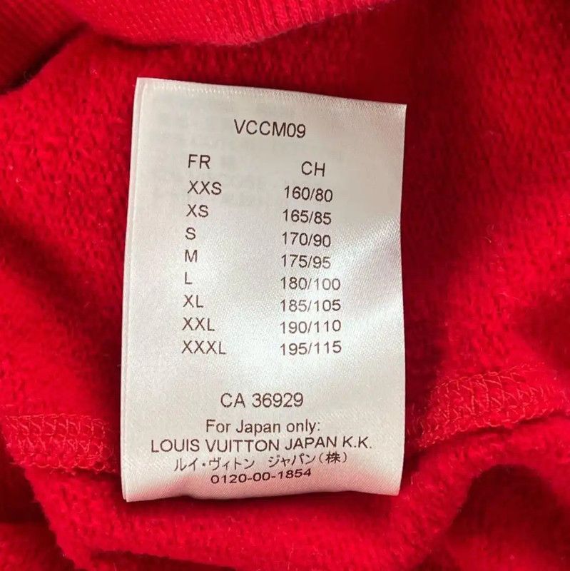 Louis Vuitton Louis Vuitton Men's Red Sweatshirt for Spring Autumn 0089 Size US L / EU 52-54 / 3 - 8 Thumbnail