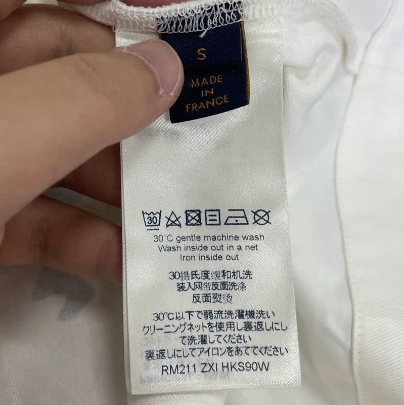 Louis Vuitton Louis Vuitton White Cotton Short Sleeve Shirt 0089 Size US S / EU 44-46 / 1 - 4 Thumbnail