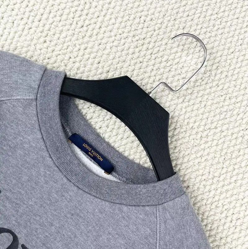 Louis Vuitton Louis Vuitton Gray Cotton Blend Embroidered Sweatshirt 0089 Size US M / EU 48-50 / 2 - 3 Thumbnail