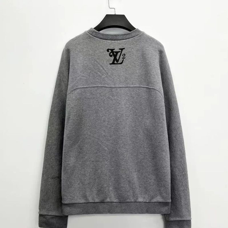 Louis Vuitton Louis Vuitton Gray Cotton Blend Embroidered Sweatshirt 0089 Size US M / EU 48-50 / 2 - 2 Thumbnail