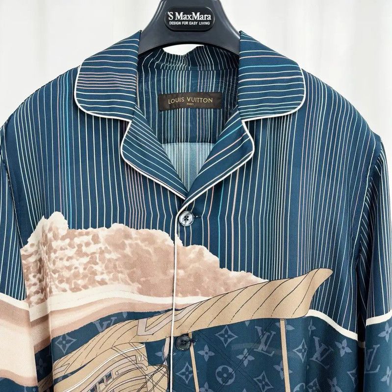 Louis Vuitton Louis Vuitton Men’s Long Sleeve Silk Shirt 0089 Size US S / EU 44-46 / 1 - 3 Thumbnail