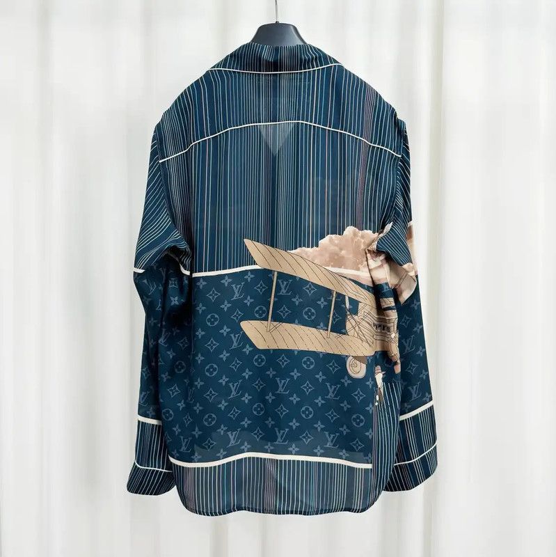 Louis Vuitton Louis Vuitton Men’s Long Sleeve Silk Shirt 0089 Size US S / EU 44-46 / 1 - 2 Thumbnail