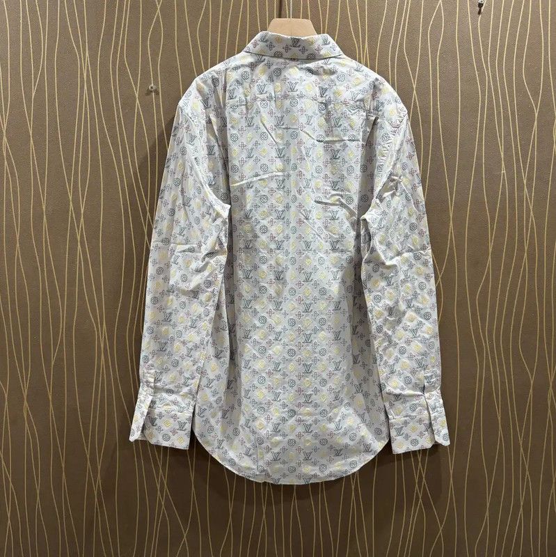 Louis Vuitton Louis Vuitton White Cotton Men's Shirt 0089 Size US M / EU 48-50 / 2 - 2 Thumbnail