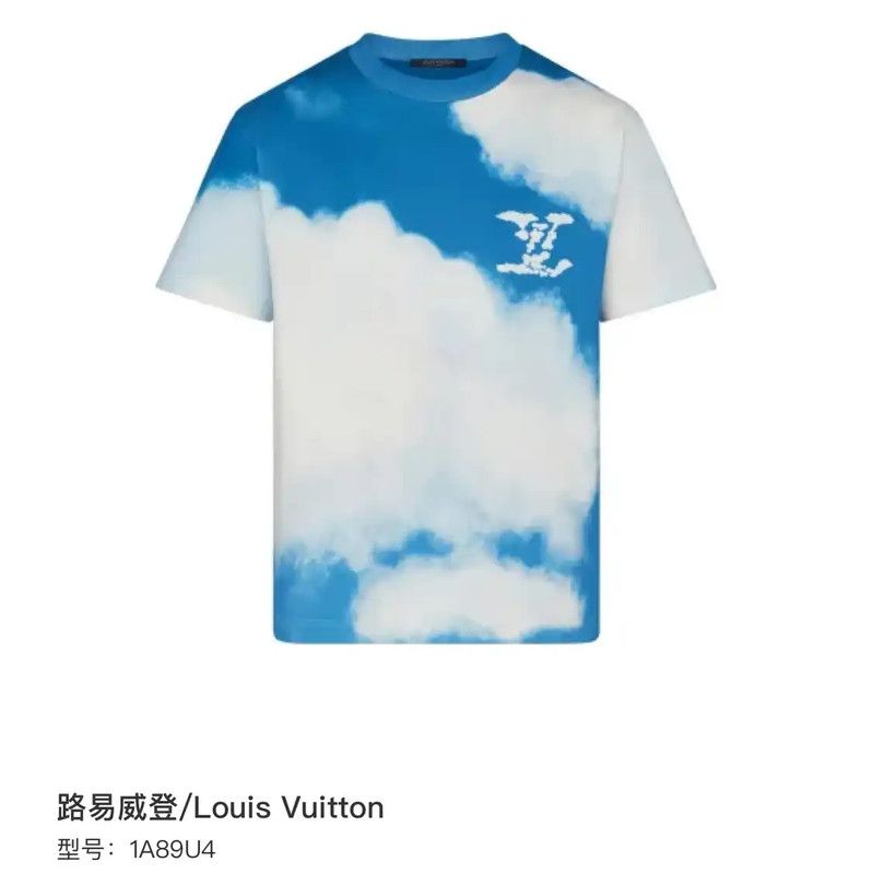 Louis Vuitton Louis Vuitton Blue Cotton T-Shirt for Men 0089 Size US L / EU 52-54 / 3 - 6 Thumbnail