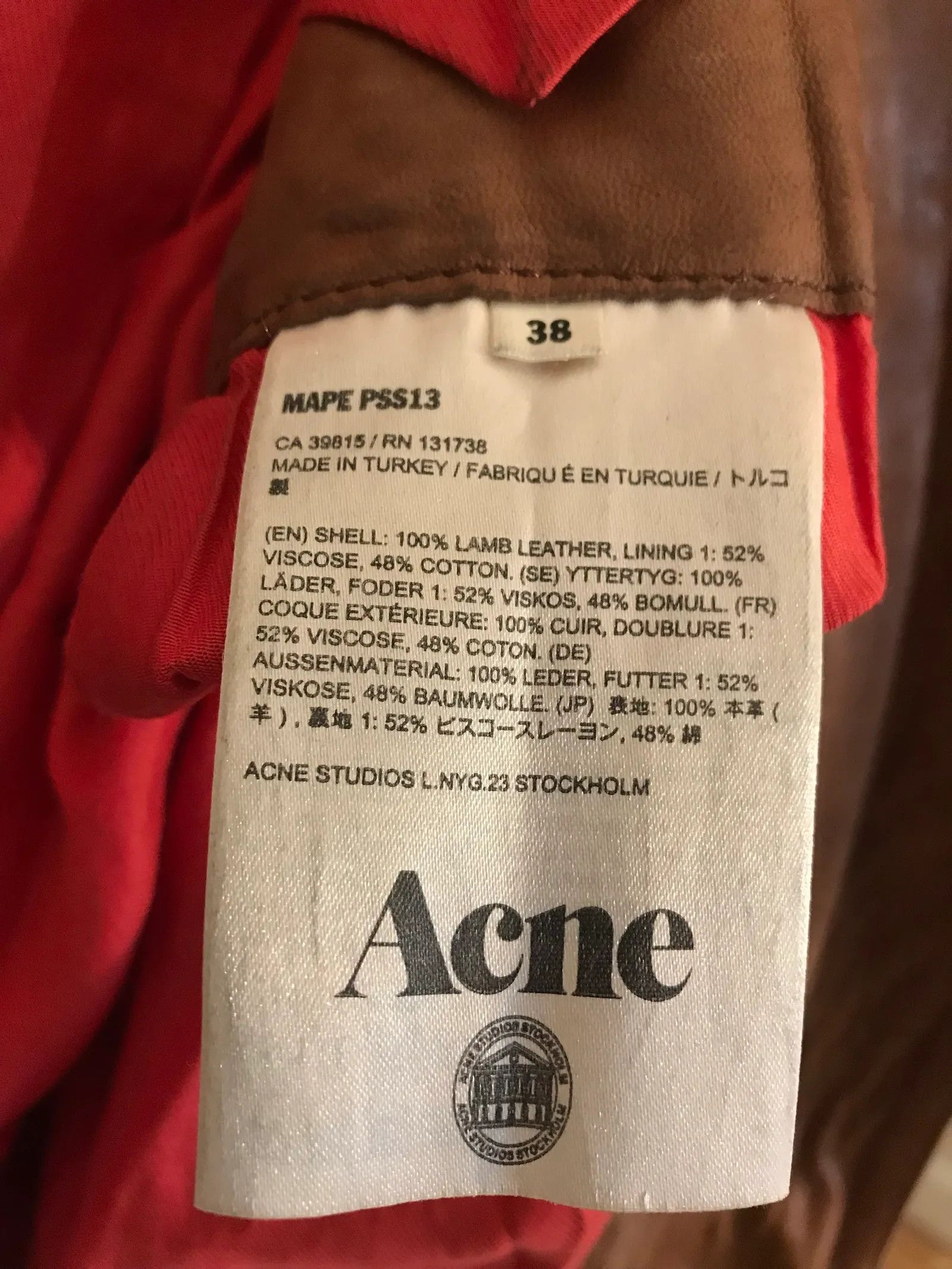 Acne Studios Acne Studios Leather Jacket Size S / US 4 / IT 40 - 3 Thumbnail