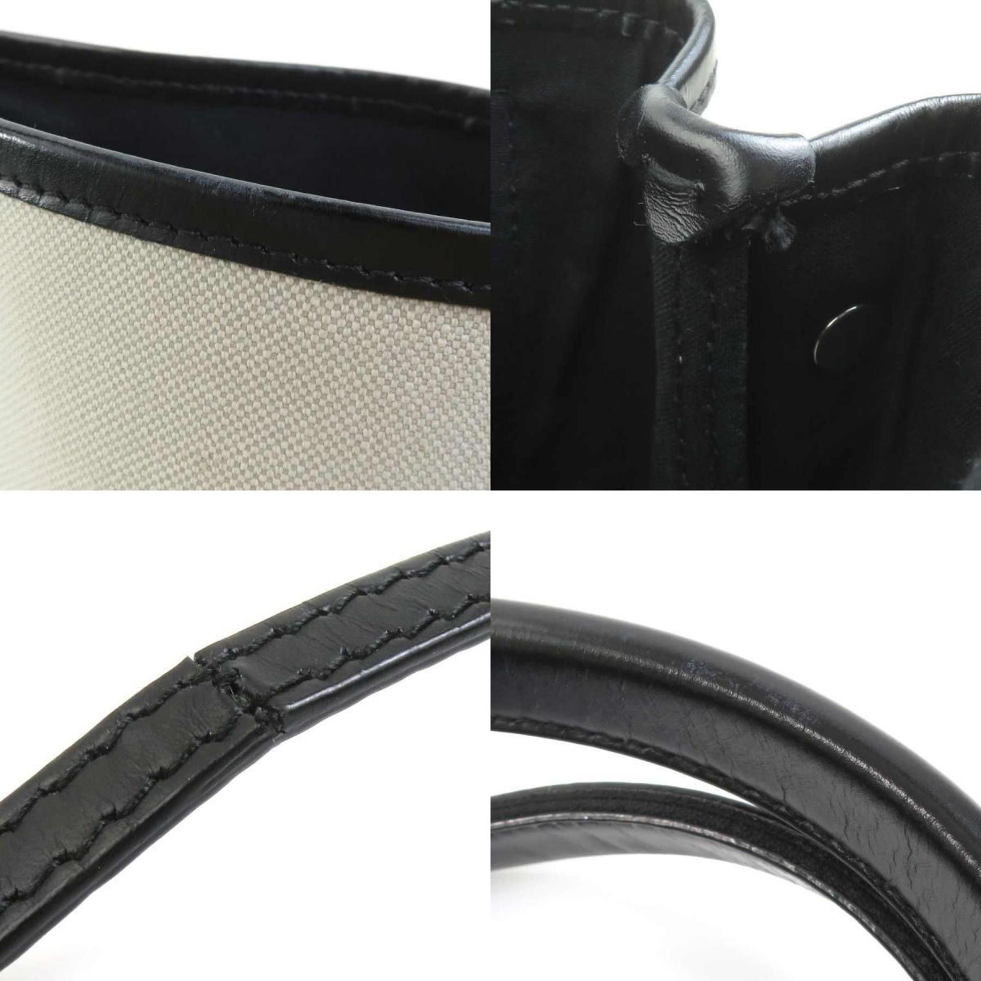 Balenciaga Balenciaga Handbag/Shoulder Bag Navy Cabas XS Canvas and Leather in Ivory Black, Women's, 390346 h31499j Size ONE SIZE - 4 Thumbnail