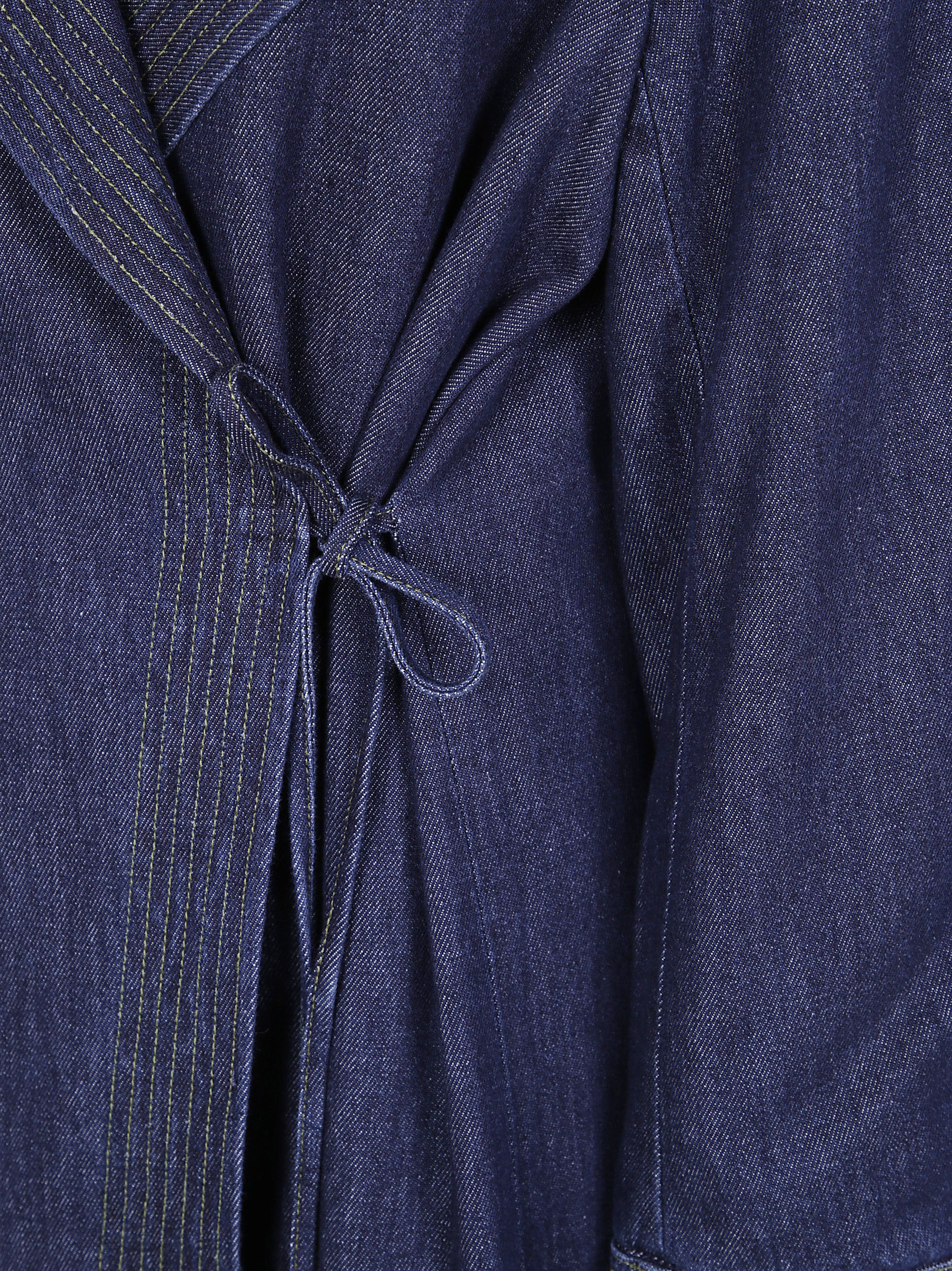 Dries Van Noten "RIVLA DENIM" COAT Size L / US 10 / IT 46 - 3 Thumbnail