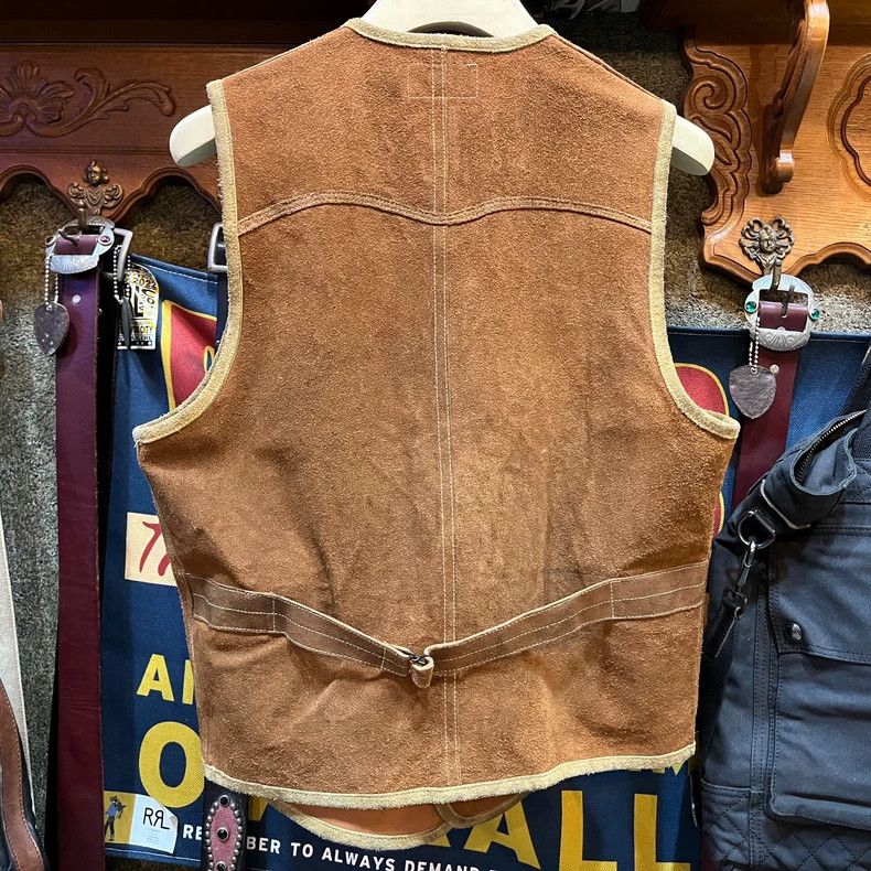 RRL Ralph Lauren RRL Suede Leather Distressed Vest - dmc Size US M / EU 48-50 / 2 - 2 Thumbnail