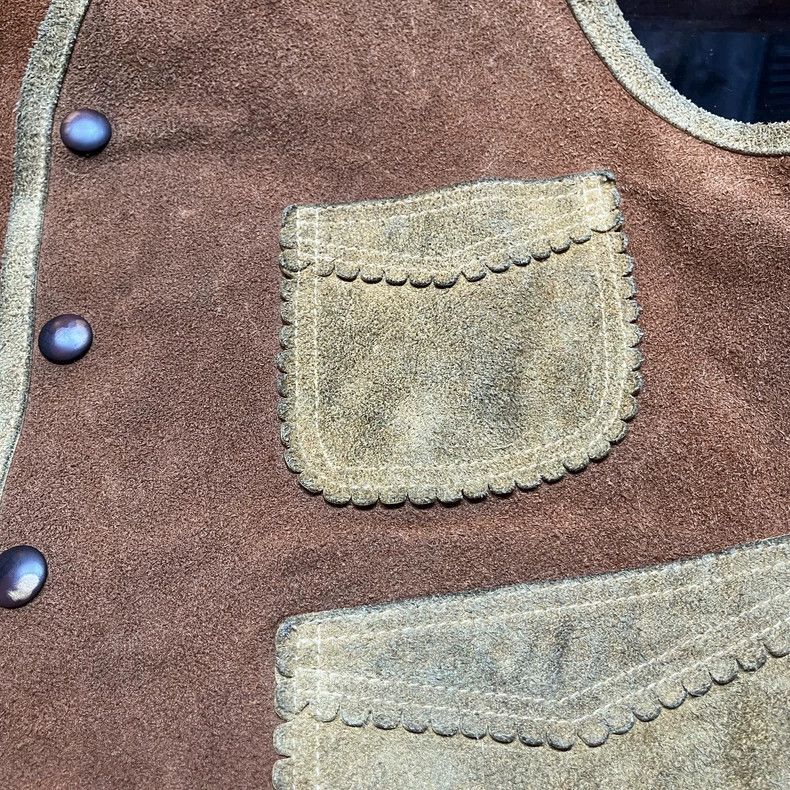 RRL Ralph Lauren RRL Suede Leather Distressed Vest - dmc Size US M / EU 48-50 / 2 - 5 Thumbnail
