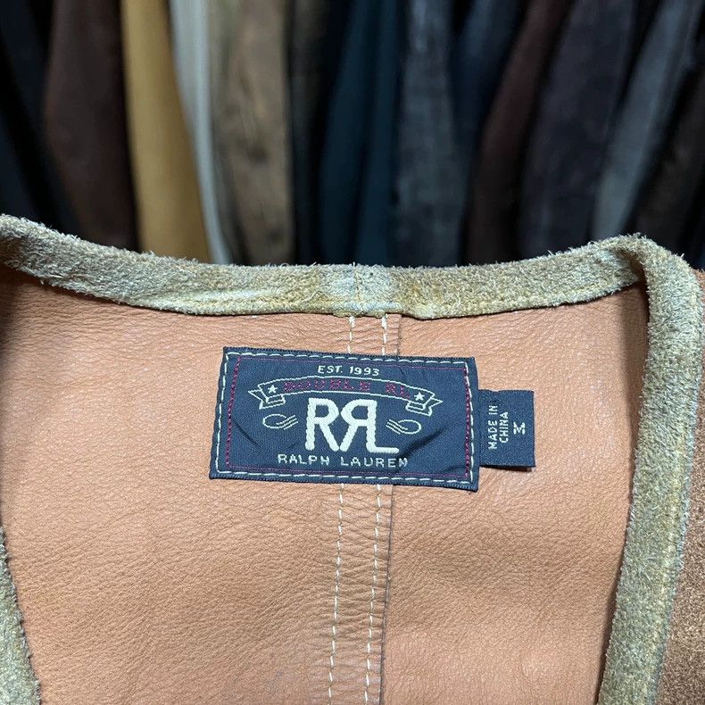RRL Ralph Lauren RRL Suede Leather Distressed Vest - dmc Size US M / EU 48-50 / 2 - 3 Thumbnail