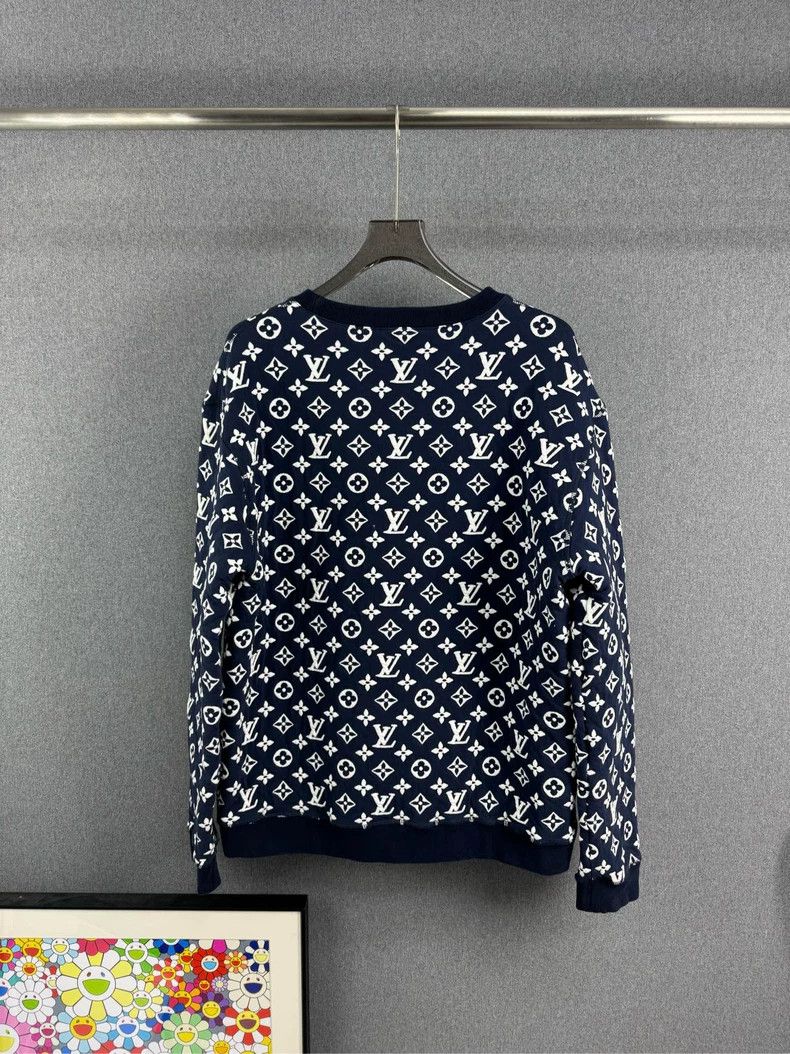 Louis Vuitton LOUIS VUITTON Monogram Knit Sweatshirt - dmc Size US XXL / EU 58 / 5 - 2 Thumbnail