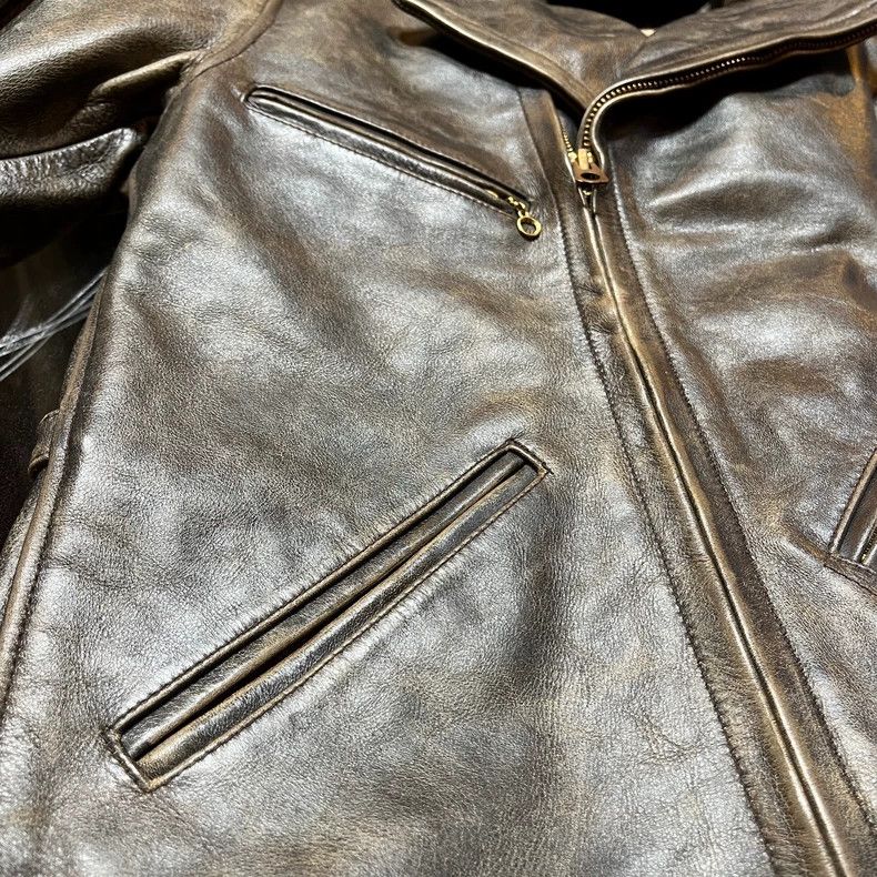 RRL Ralph Lauren RRL Leather Biker Jacket - dmc Size US S / EU 44-46 / 1 - 7 Thumbnail
