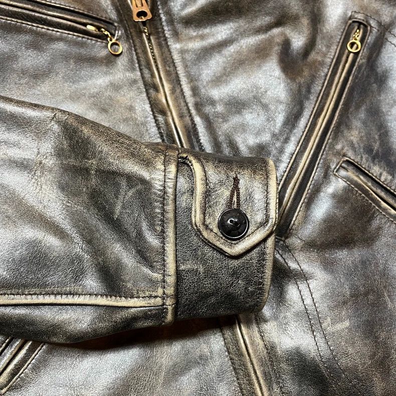 RRL Ralph Lauren RRL Leather Biker Jacket - dmc Size US S / EU 44-46 / 1 - 4 Thumbnail