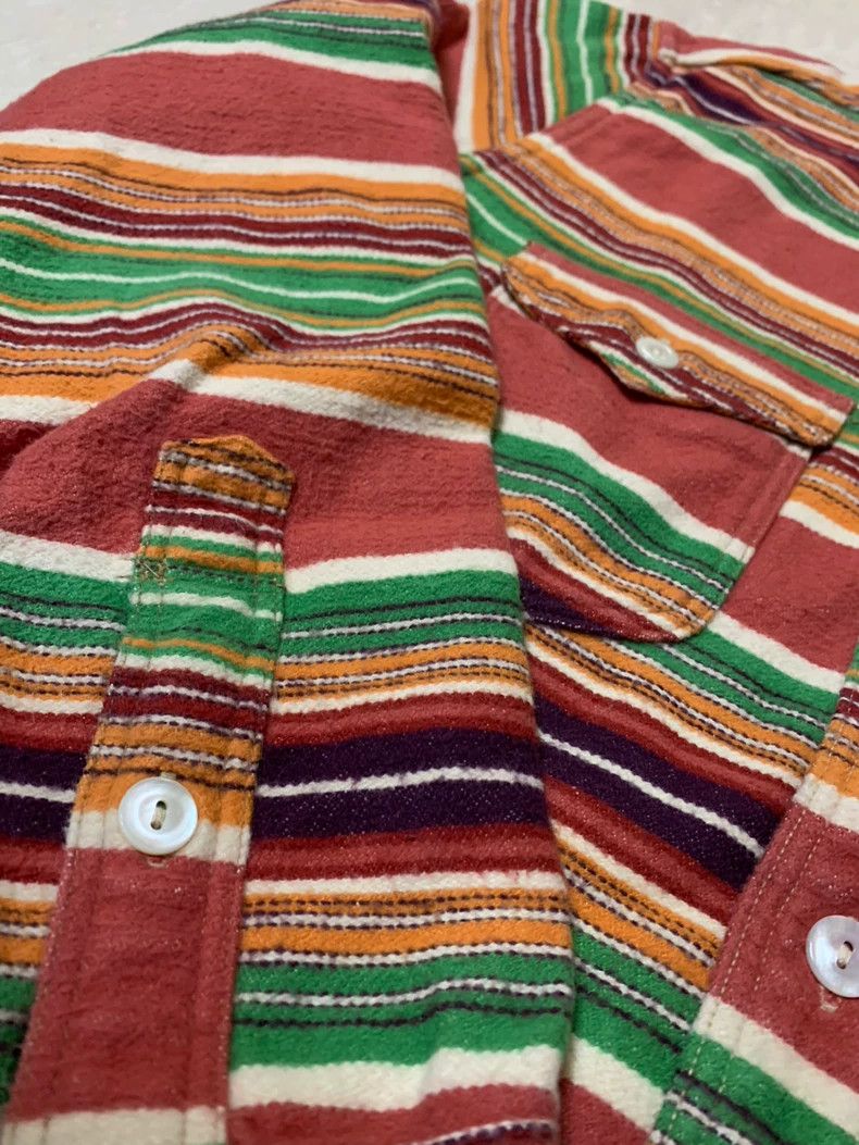 Freewheelers FREEWHEELERS Flannel Striped Shirt - dmc Size US M / EU 48-50 / 2 - 6 Thumbnail
