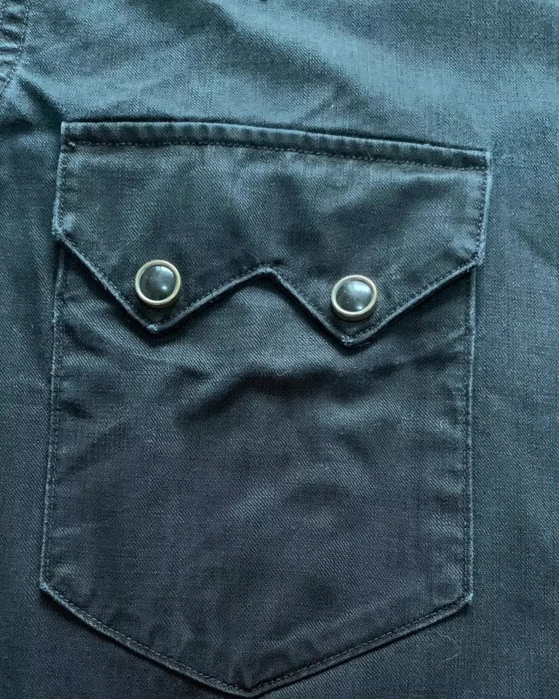 RRL Ralph Lauren RRL Indigo Western Denim Shirt - dmc Size US XS / EU 42 / 0 - 4 Thumbnail