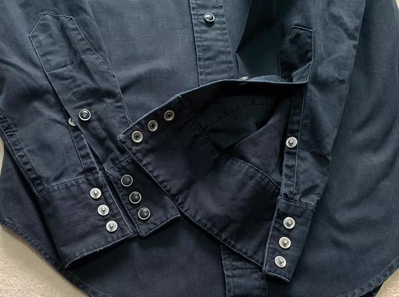 RRL Ralph Lauren RRL Indigo Western Denim Shirt - dmc Size US XS / EU 42 / 0 - 5 Thumbnail