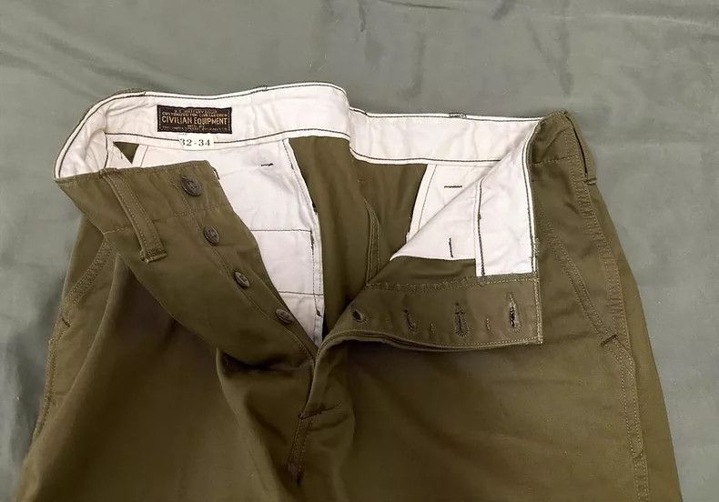 Freewheelers FREEWHEELERS M-1941 Chino Pants - dmc Size US 32 / EU 48 - 4 Thumbnail
