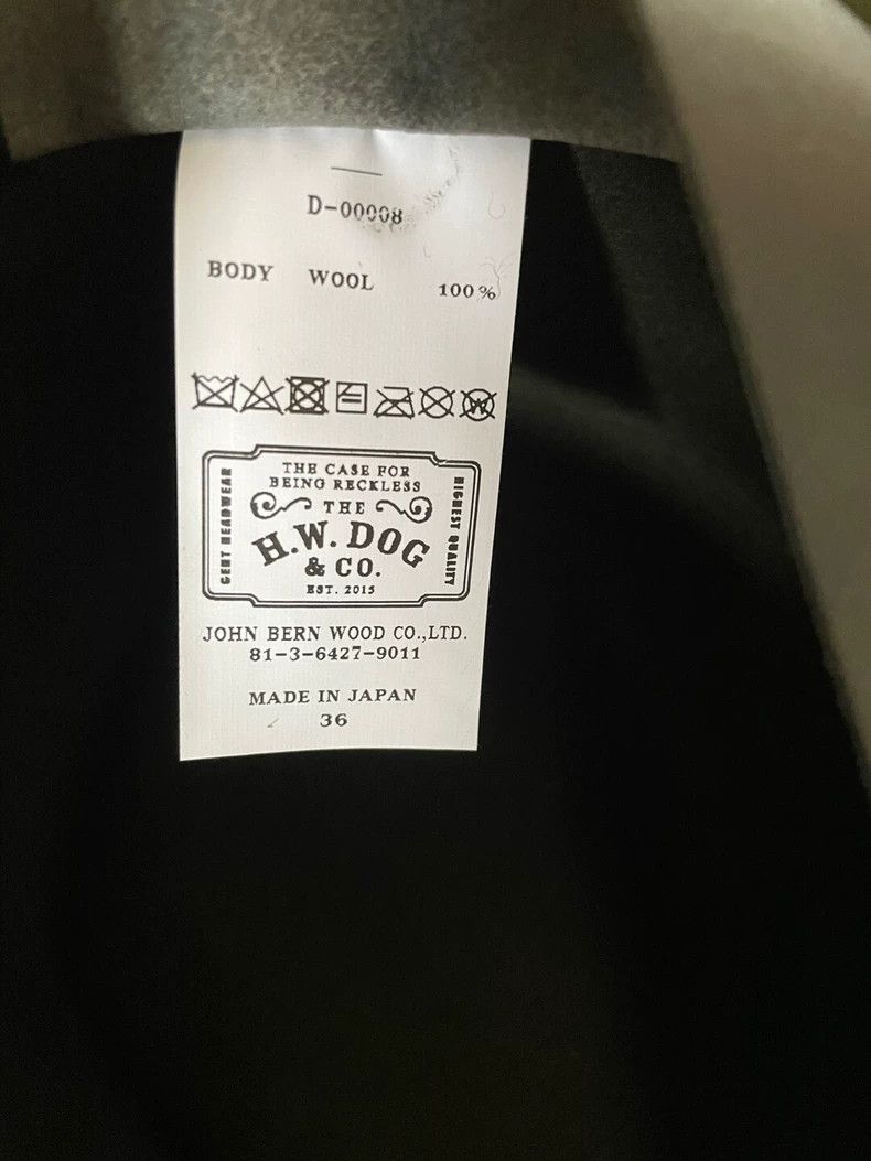 Japanese Brand H.W.DOG Pure Wool Hat Size 36 - dmc Size ONE SIZE - 7 Thumbnail