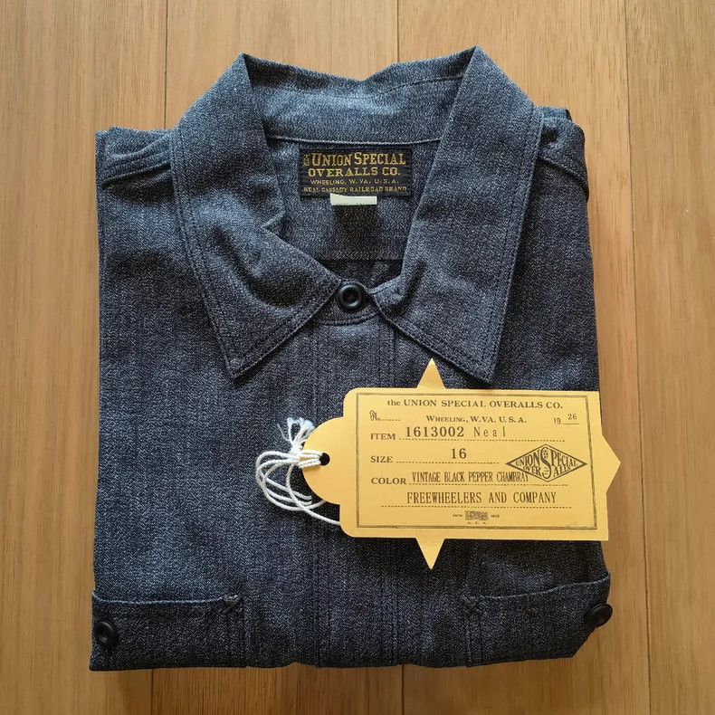 Freewheelers Freewheelers Union Special Salt Pepper Shirt - dmc Size US M / EU 48-50 / 2 - 2 Thumbnail